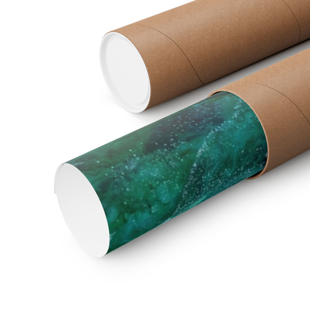 Green Vortex - Matte Horizontal Poster